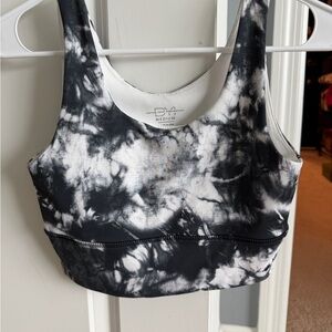 DYI Black and White Tie-Dye Women's Top